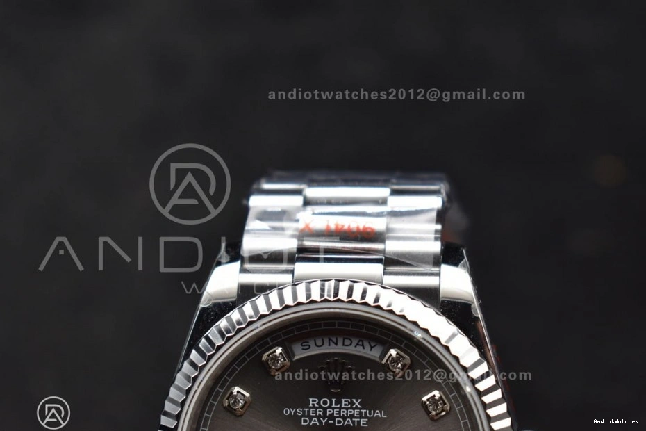 SS Best Grey 904L Diamond Weight) on Bracelet vr3255 750 Steel (Gain DayDate Edition Comfortable QF Dial President 36 V5 0419